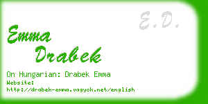 emma drabek business card